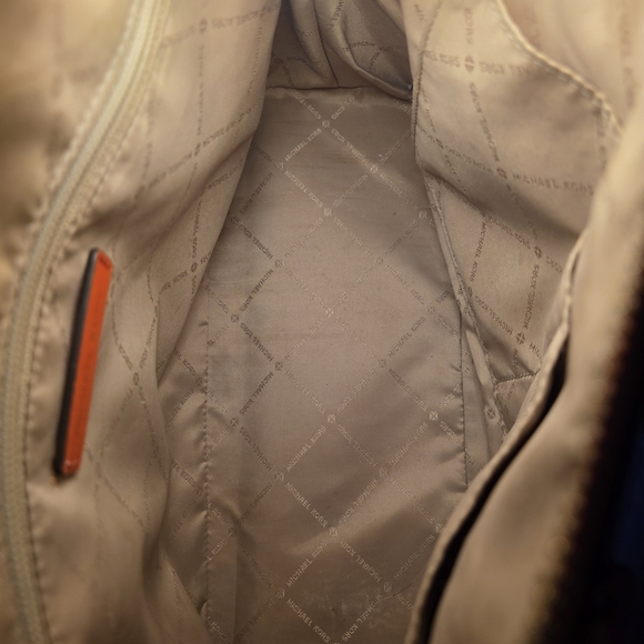 Michael Kors Cindy Medium Dome Satchel - Mandarin Saffiano Leather - Picture 16 of 16